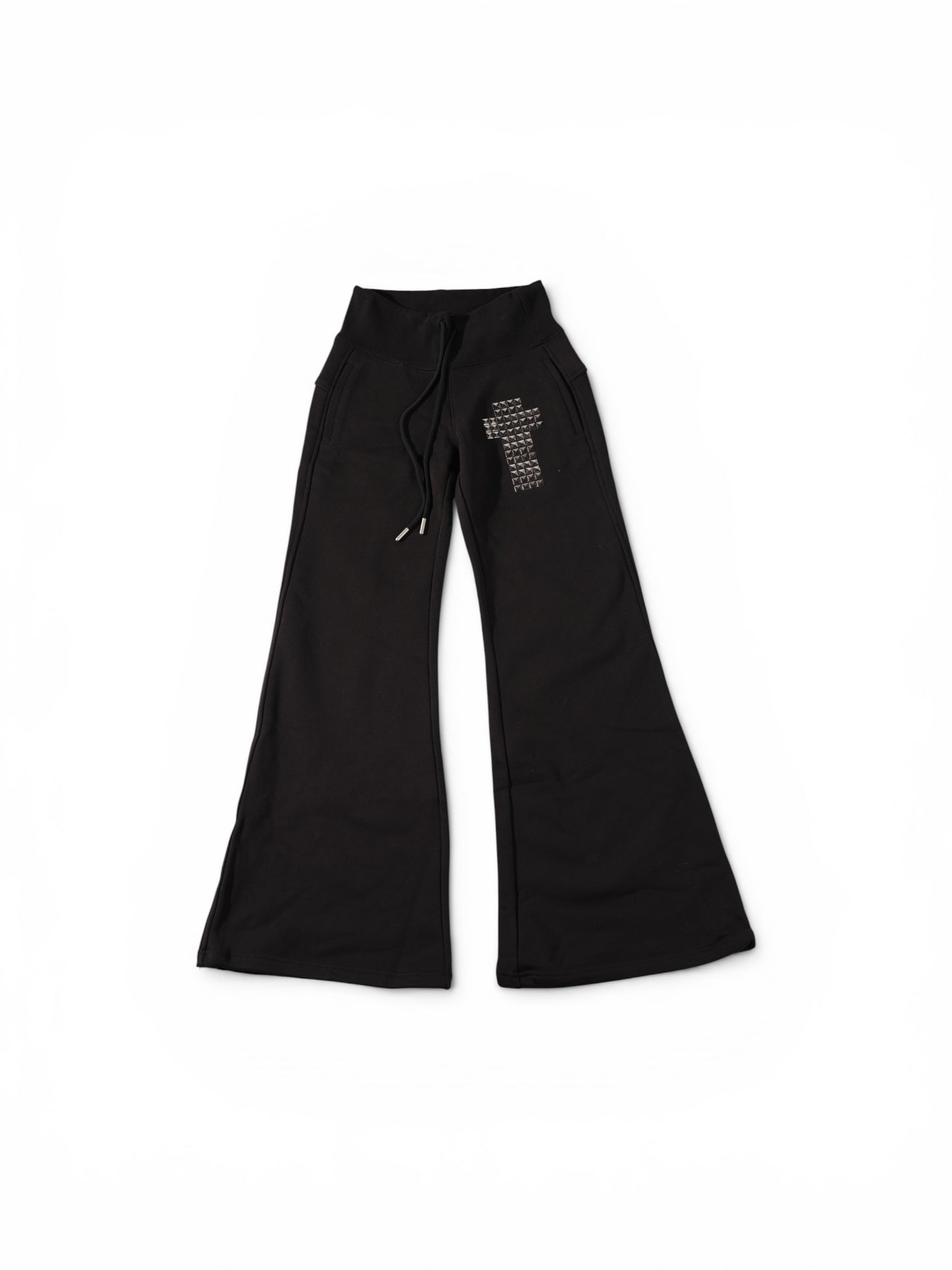 SIV Cross Studded Flared Sweatpants